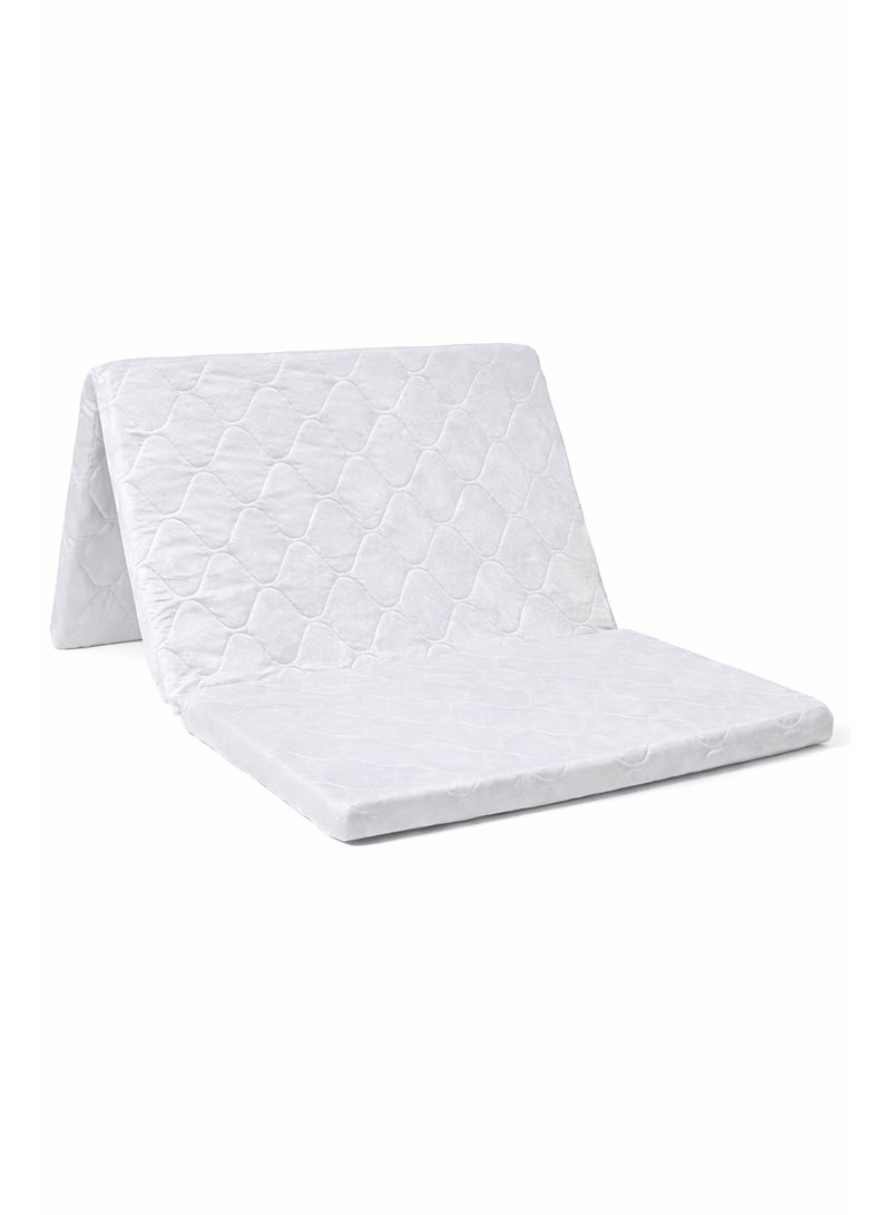 The Home Mart Tri-Fold Mattress, Folding Medical Mattress, 180 x 90 x 6 cm Rebonded Foam, Very Firm Support (70–75 kg/m³), Tricot Fabric 70 GSM, 180 × 90 × 6 cm - Image 3